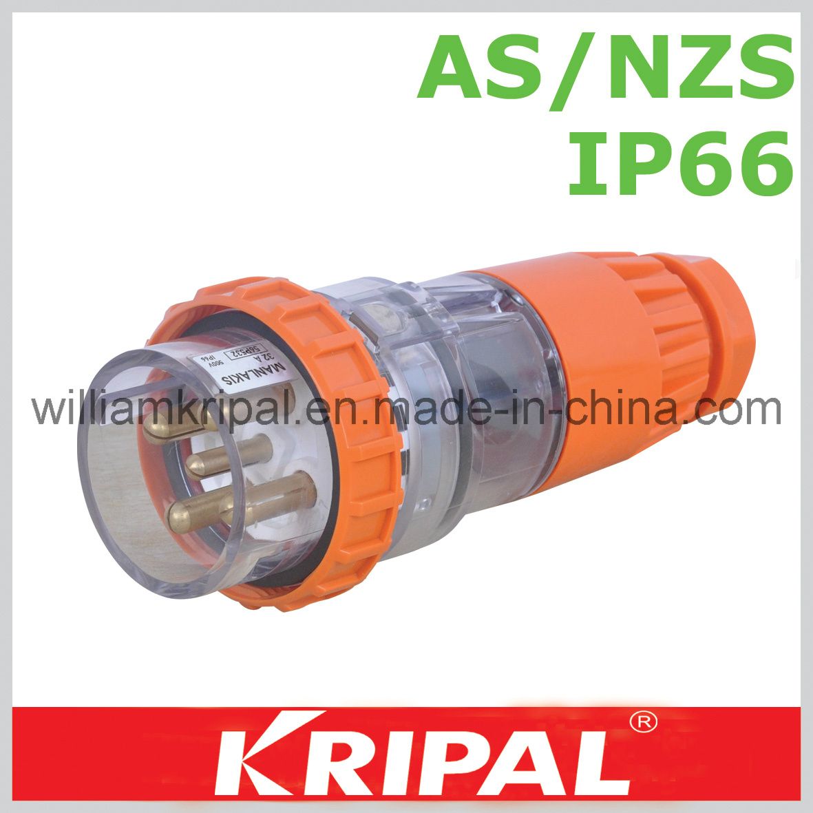 AS/NZS 5pin 32A Weatherproof Plug