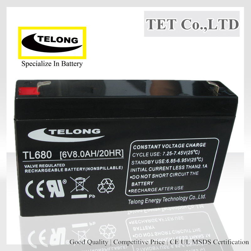 6V UPS Batter-6V8ah-Sealed Lead Acid Battery