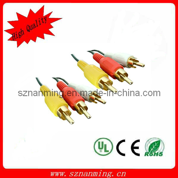 Audio Video RCA Cable/3RCA to 3RCA Cable 1.5m