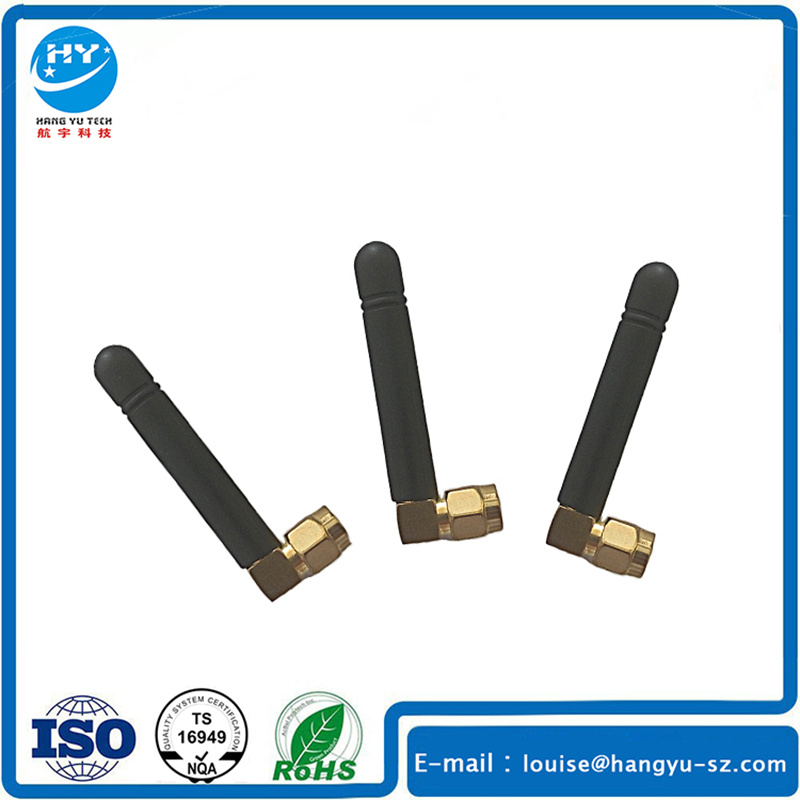 Rubber 900/1800MHz GSM Repeater Antenna with SMA Right Angled