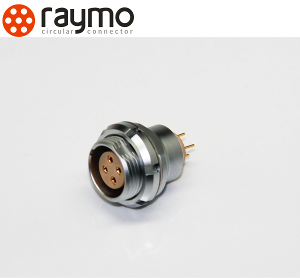 EEG Back Panel Mounting Fixed Socket Connector 2pin Female Terminal Connector