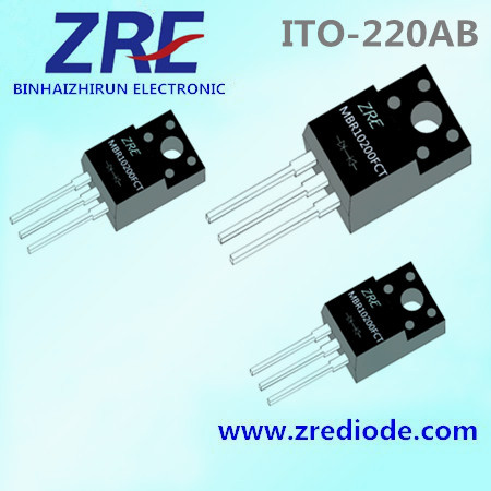 10A Mbr1020fct Thru Mbr10200fct Schottky Barrier Rectifier Diode ITO-220ab Package