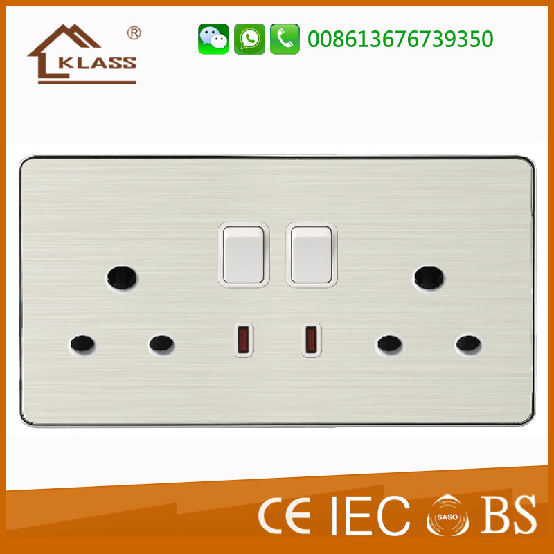 UK Standard Electrical Wall Switch Electric Switch Socket