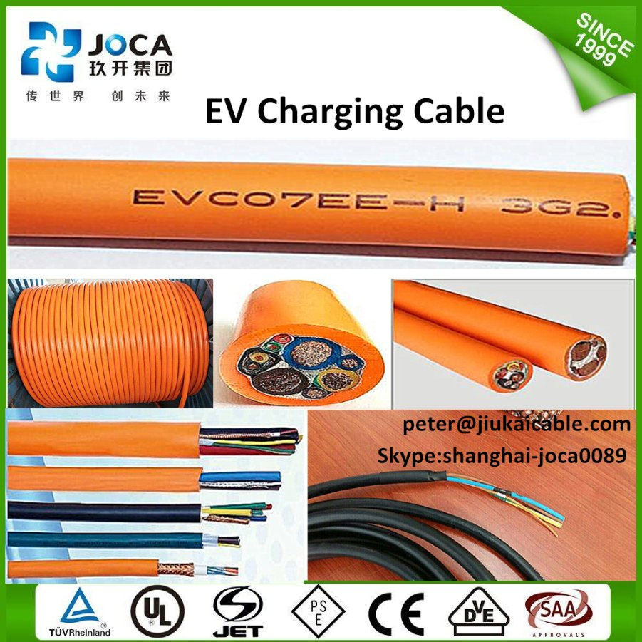 AC Power Input Charging EV Cable with Plug Connector 