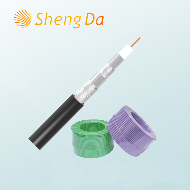 High Speed Telecommunication 75 Ohm Coaxial RCA Cable