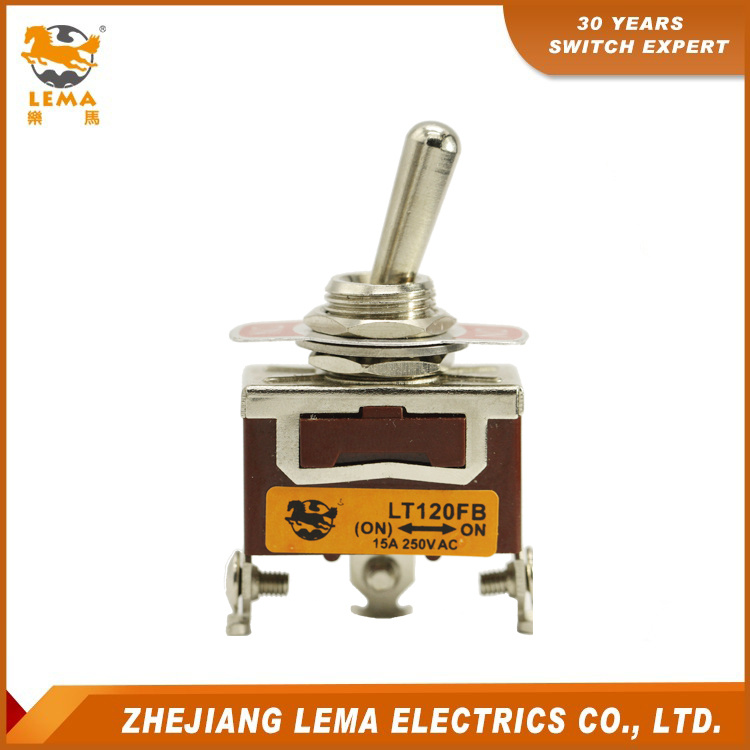 Lema Customized Lt120fb Screw Terminal on-on Auto Reset Toggle Switch