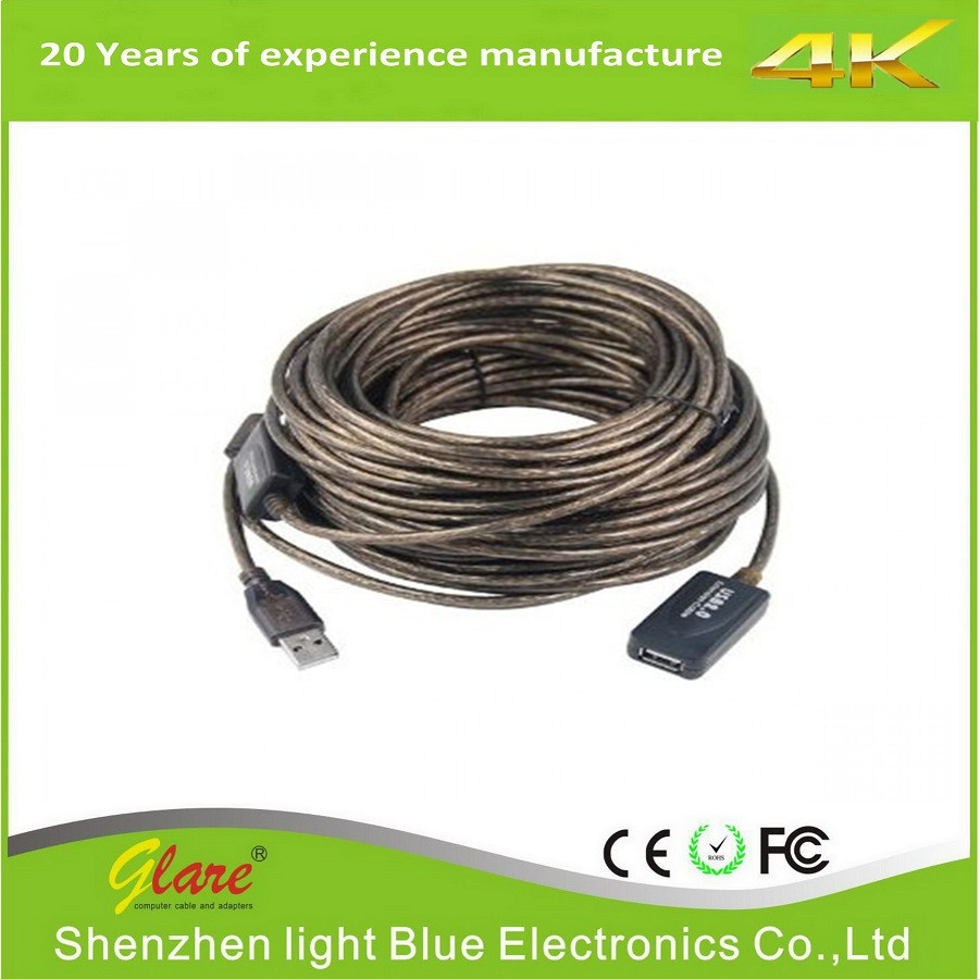 15m USB 2.0 Active Extension Cable with Repeater