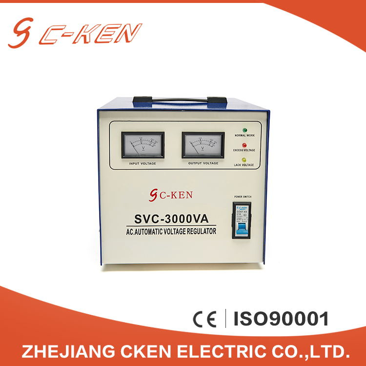 Cken Electrical AC Automatic SVC 3000va High Precision 3000W Voltage Stabilizer