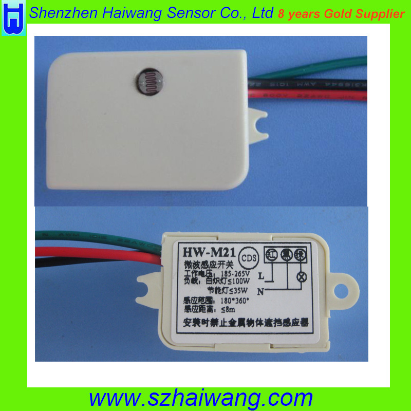 High Load 185-265V Microwave Motion Sensor with Housing