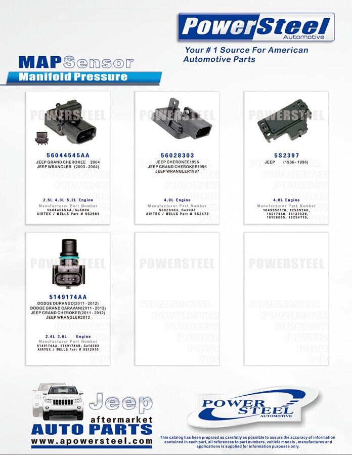 Manifold Pressure Sensor for Jeep Models