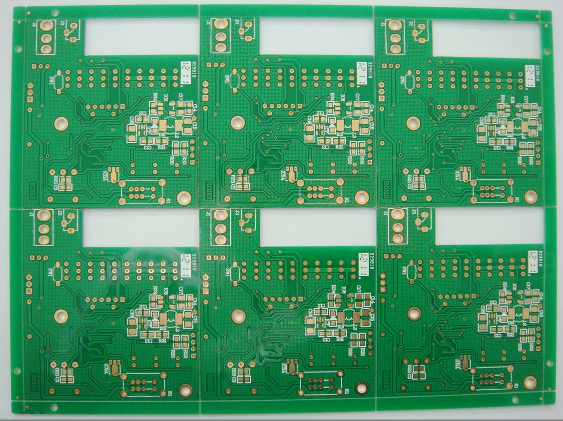 2layer Fr4 Immersion Gold PCB with Green Double-Side PCB