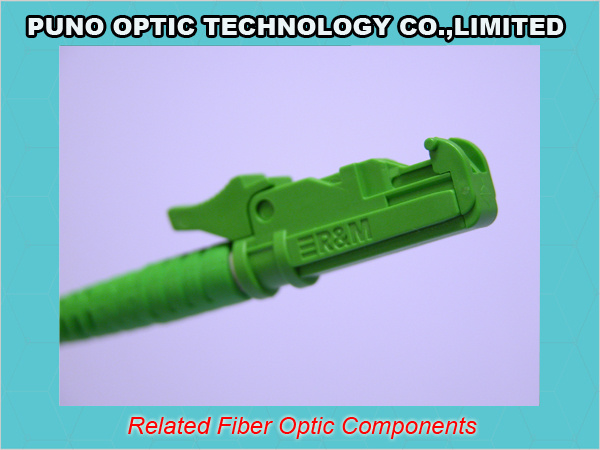 2.0mm E2000 APC Singlemode Optic Green Connectors