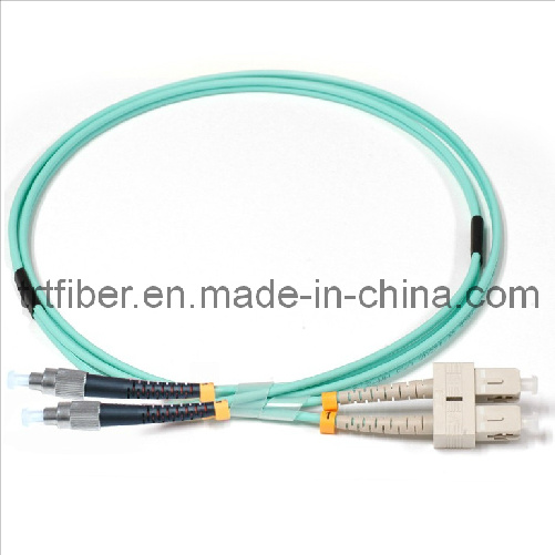 SC-FC OM3 Duplex Fiber Optic Patch Cord