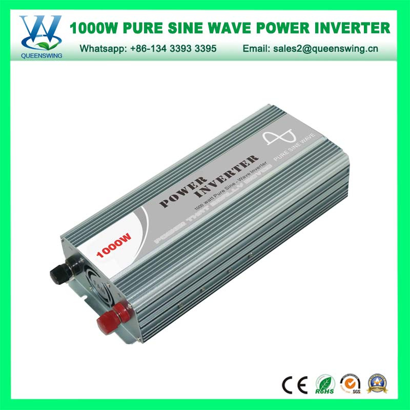 DC24V AC110/120V 1000W Portable Pure Sine Wave Power Inverter (QW-P1000)