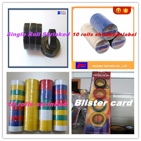 Soft Vinyl Film Flame Retardant Electrical Insulation PVC Wire Wrapping Tape