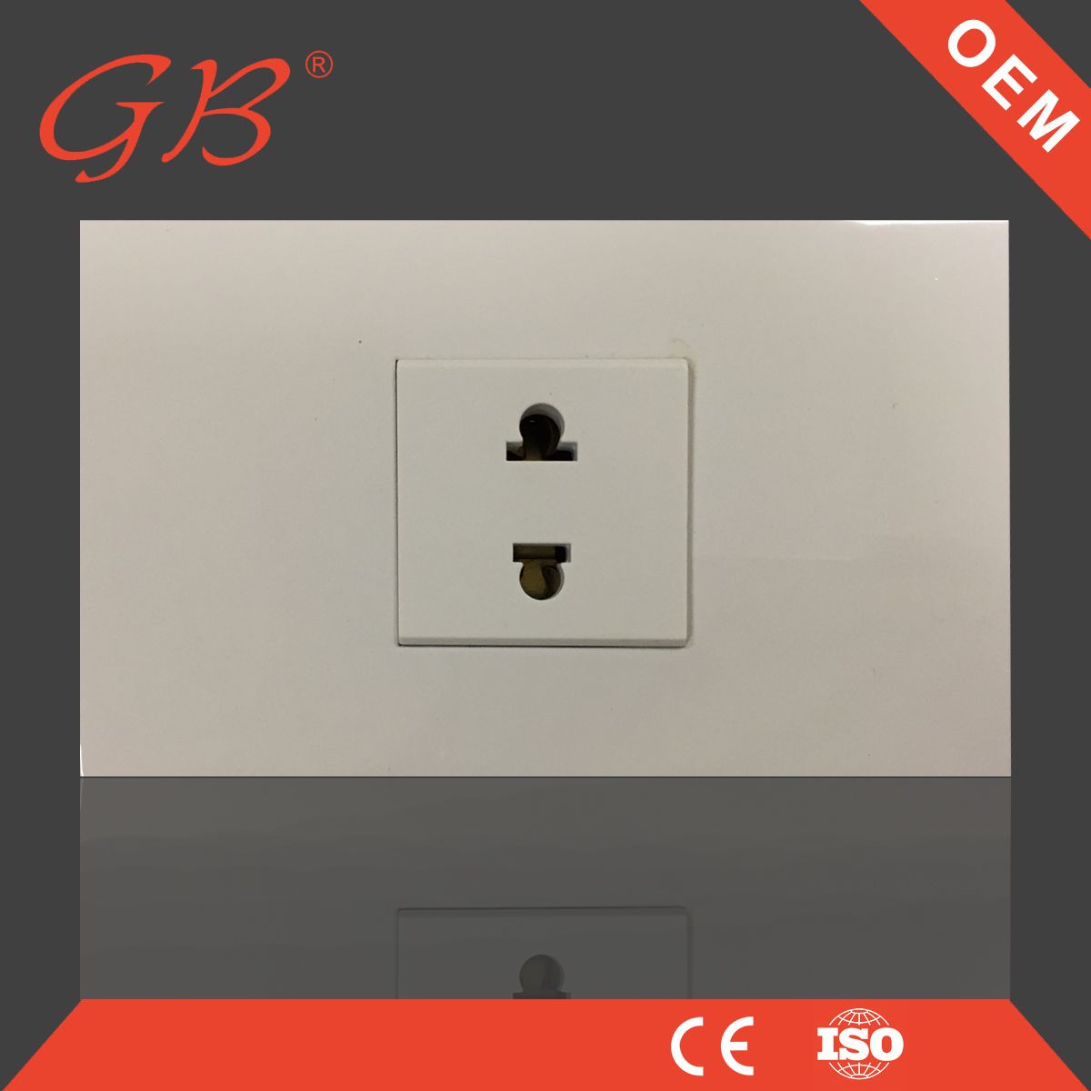 South American 2 Pins Electrical Wall Socket