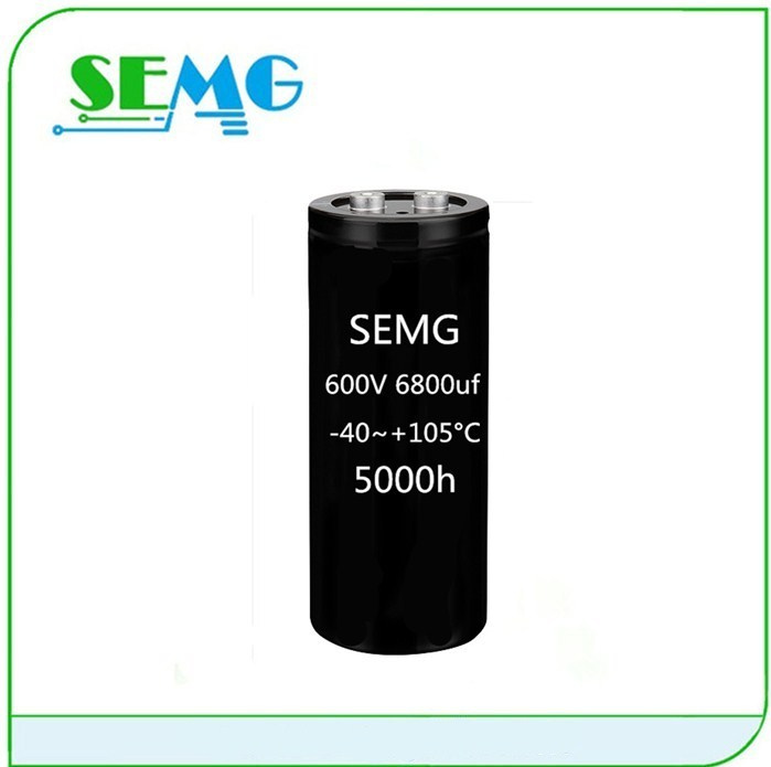 High CV Product Screw Bolt Capacitor with 600V 6800UF