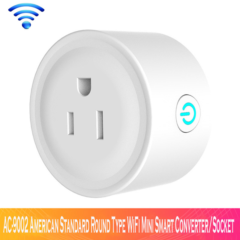 AC-9002 American Standard Round Type WiFi Mini Smart Converter/Socket