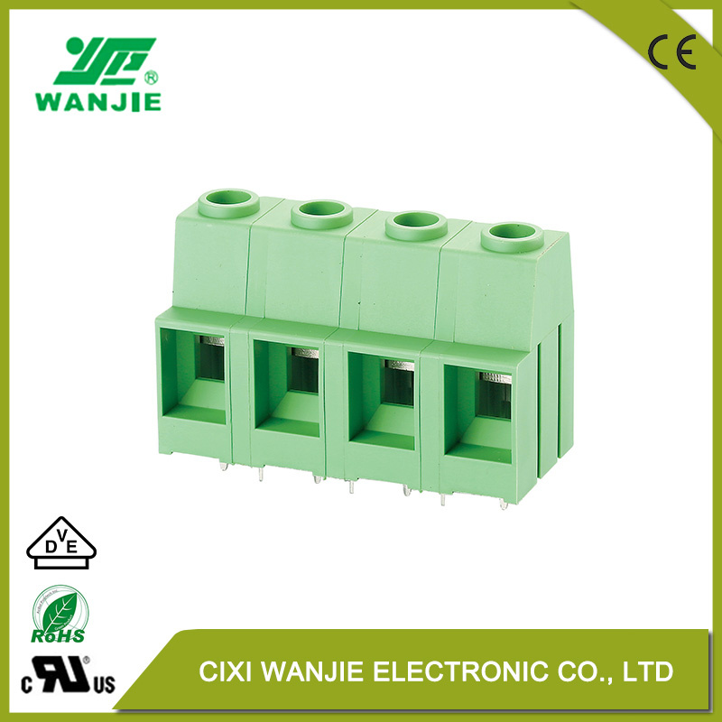 PCB Terminal Block Screw Connector with High Current, High Voltage Wj116vk, Pitch 10.16/12.7mm