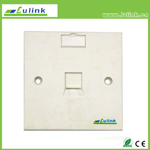 Single Port 86 Faceplate PC ABS