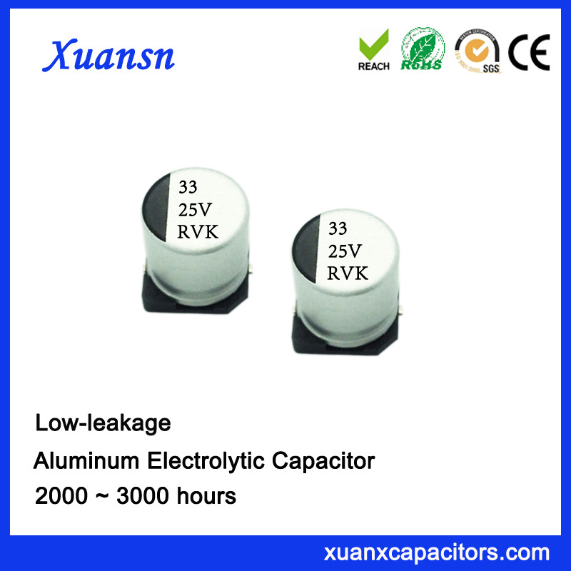 High Quality 33UF 25V SMD Low Leakage Capacitor