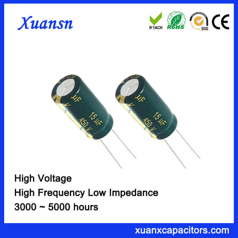 LED Power Supply Capacitor Electrolytic 15UF 450V 5000hours