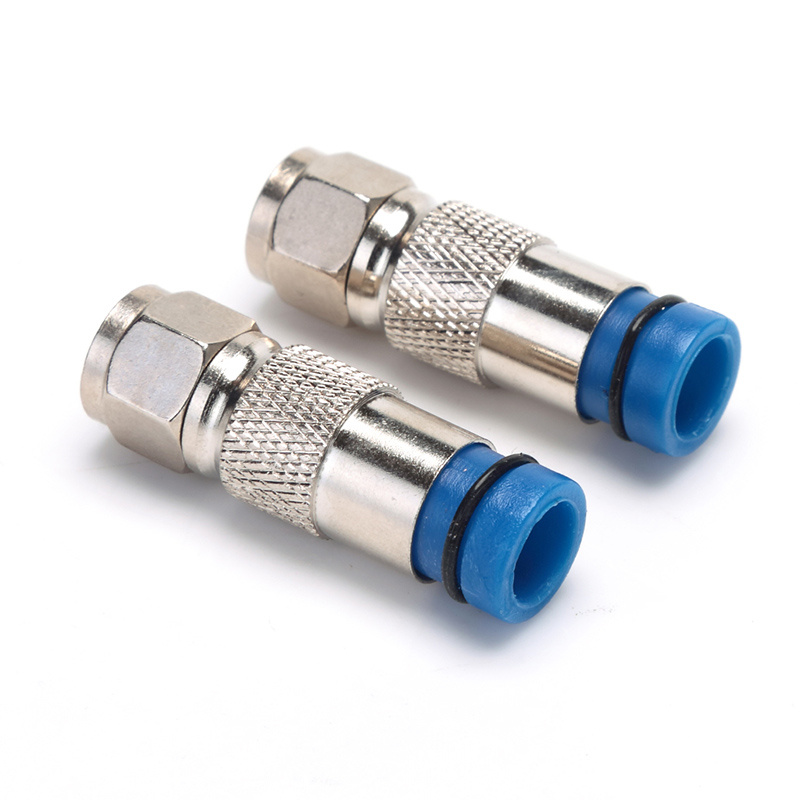 RG6 Rg59 Compression RF F Cable Connector for Coaxial Cable