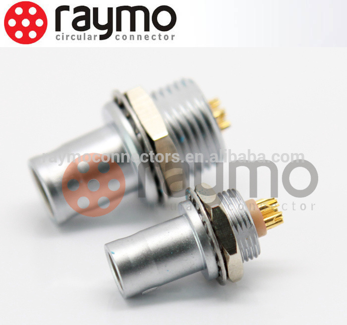 0b Series FAG Fixed Plug 8 Pin Circular Metal Connector