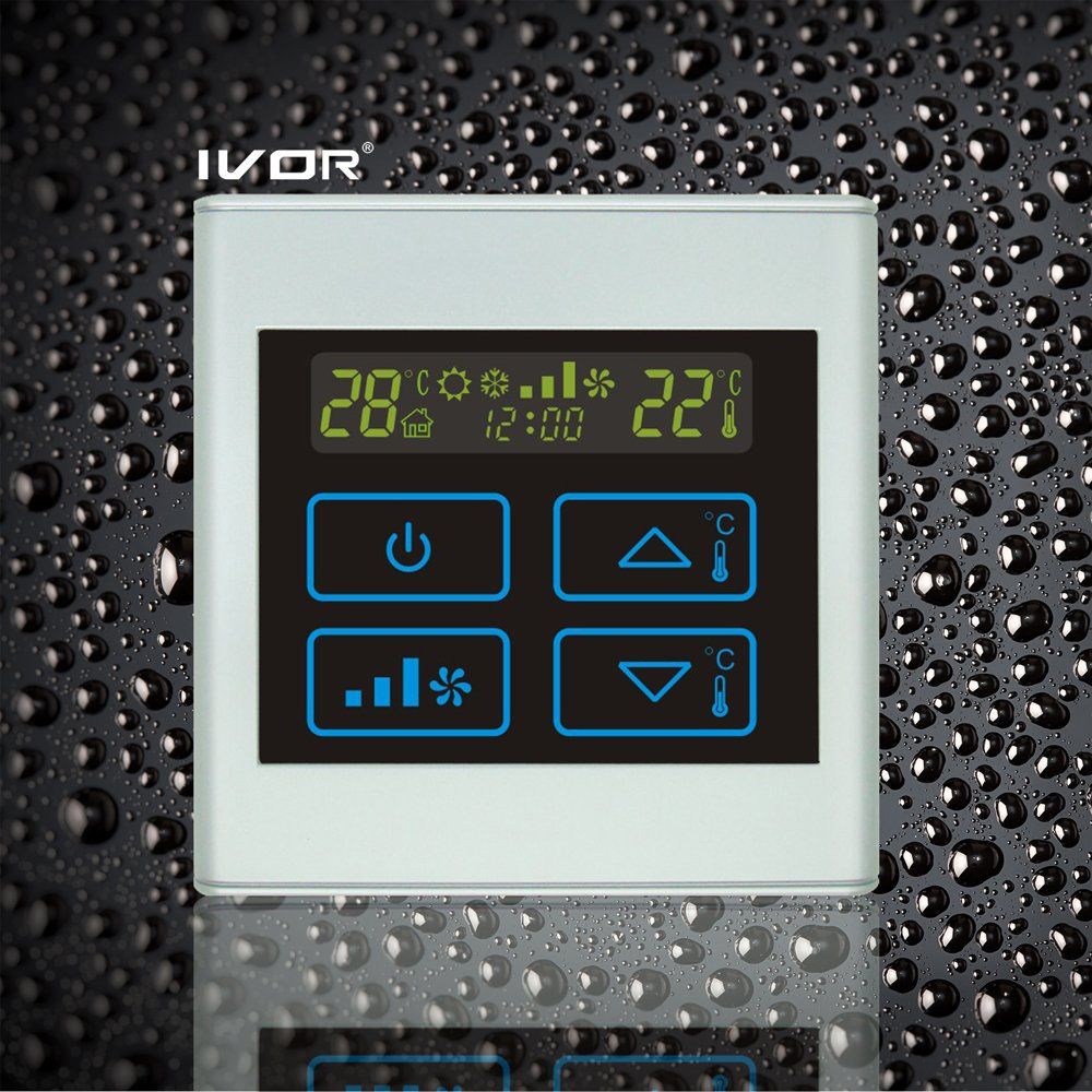 2-Pipe Air-Conditioner Thermostat Touch Switch in Plastic Frame (SK-AC2300T-2P)