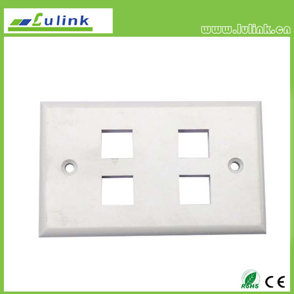 High Quality Wall Socket 4 Port 120 Faceplate for Sale