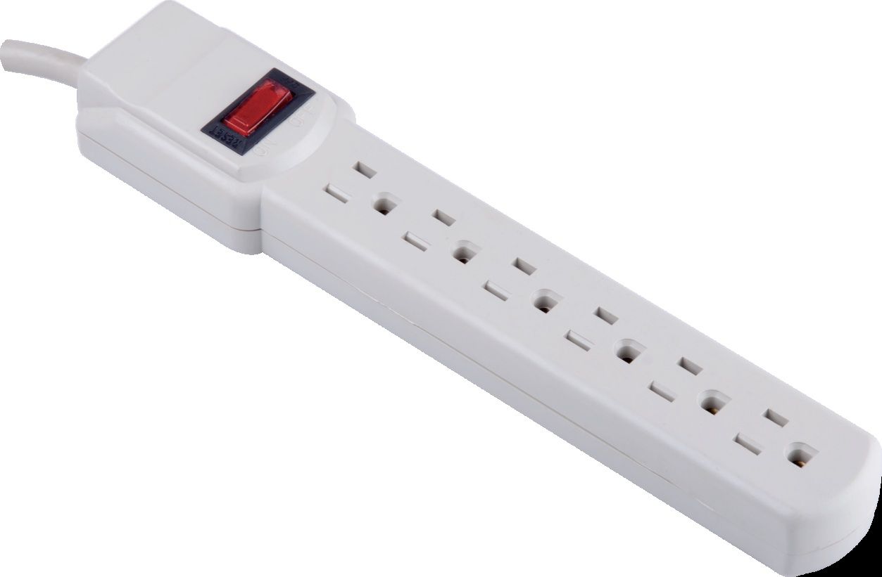 6 Outlets Surge Protector Power Strip with UL/cUL/ETL/cETL Approval--90J/270J/750J