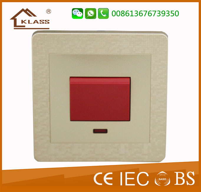 UK Ce Certificated High Quality Smart Home 45A Wall Switches