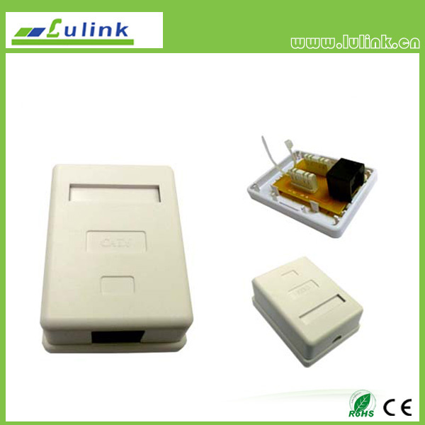 Best Price CAT6 UTP Faceplate Single Port Surface Box