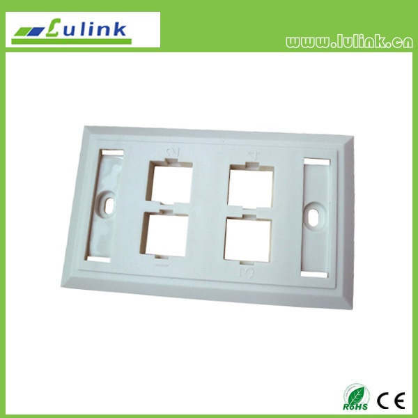 Best Price 4 Port 120 Faceplate Information Outlet Wall Socket