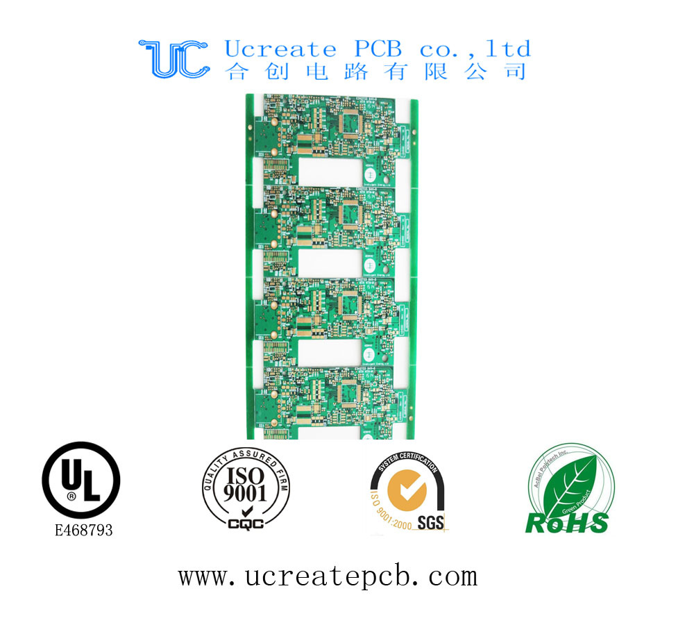 94V0 Fr4 PCB for Refrigerator with Green Solder Mask