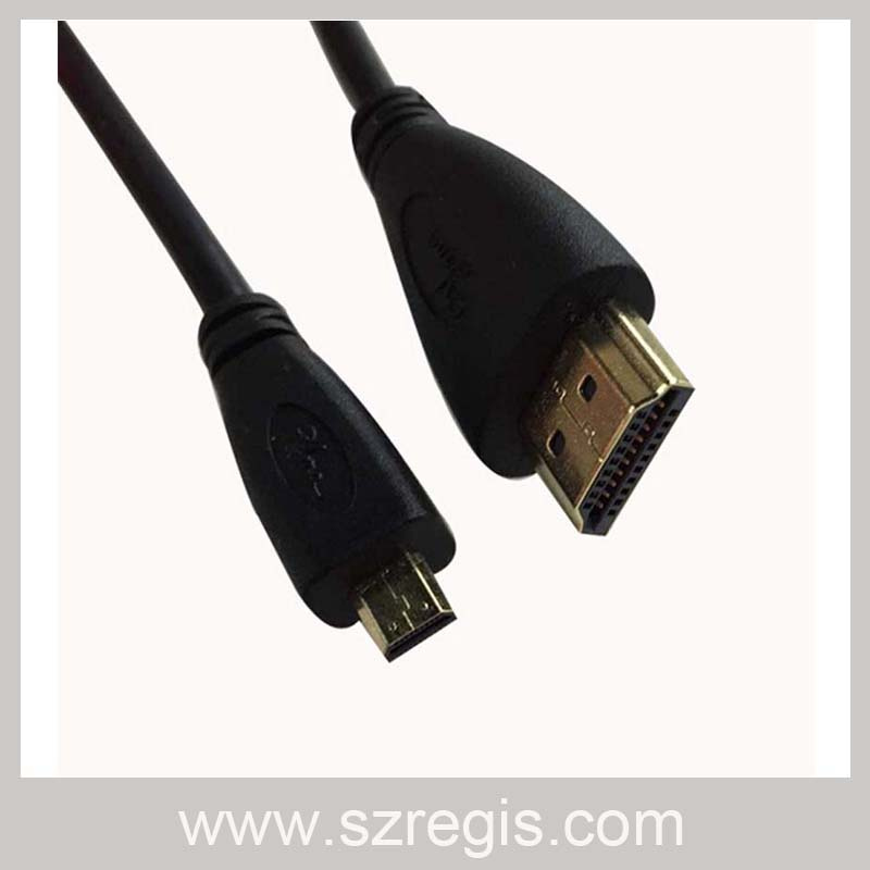 1.5m Copper Clad Steel Coaxial Micro HDMI to HDMI Cable