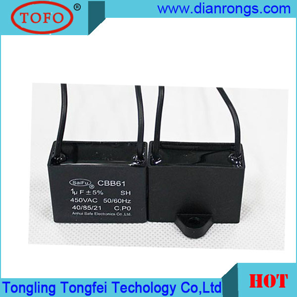 Cbb61 Black Air Conditioner Run Capacitor