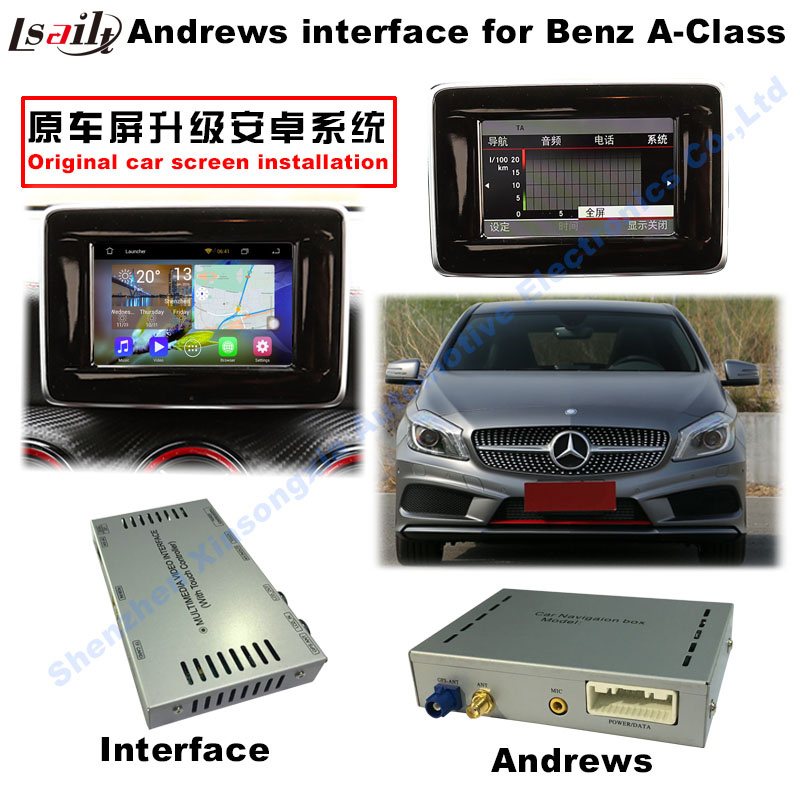 Upgrade GPS Android Multimedia Video Interface Navigator for (12-14) Benz C/E/A/B/Ml/Glk