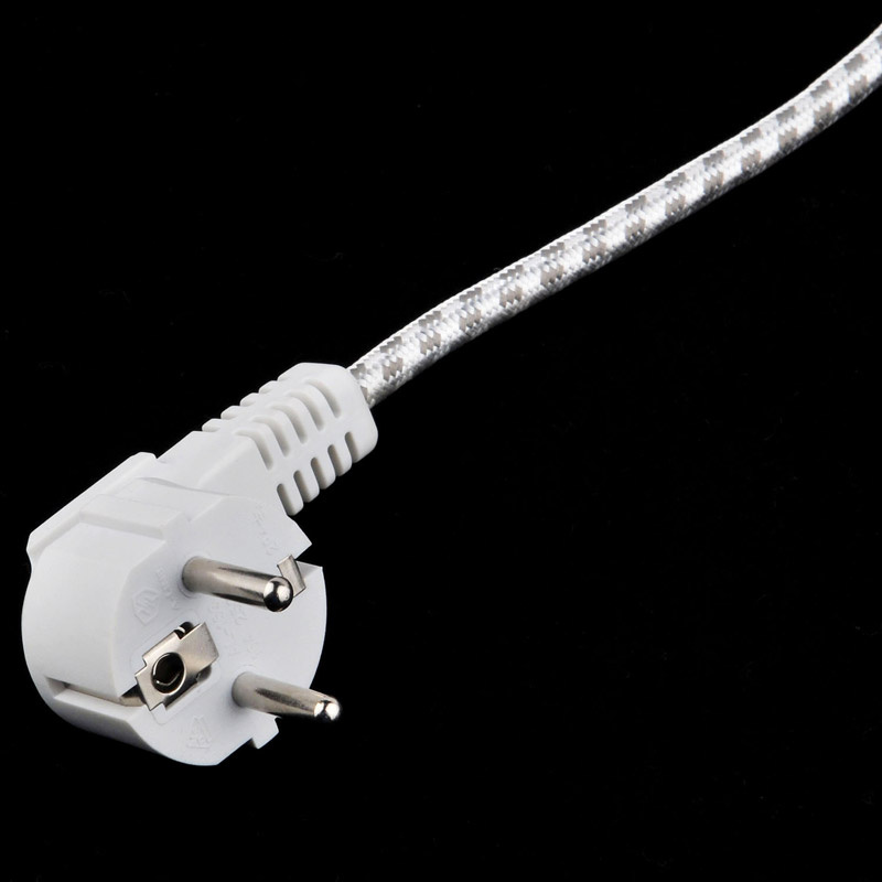 Shucko Plug with Braided Wire