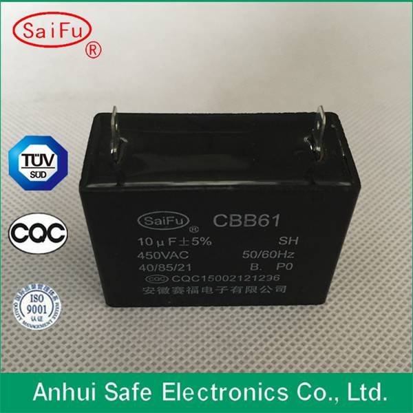 Metallized Polypropylene Film AC Capacitor Cbb61