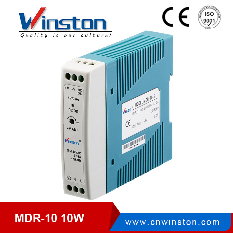 Single Output DIN Rail Power Supply Mdr-10W