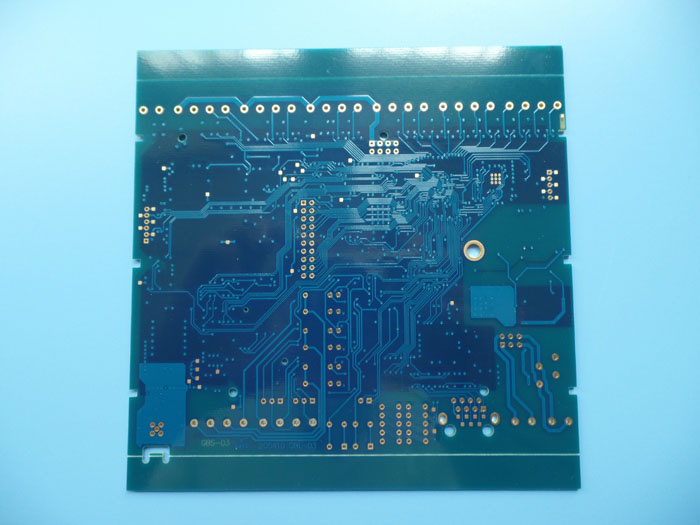 Immersion Gold PCB 4 Layer Printed Circuit Board Blue Soldermask