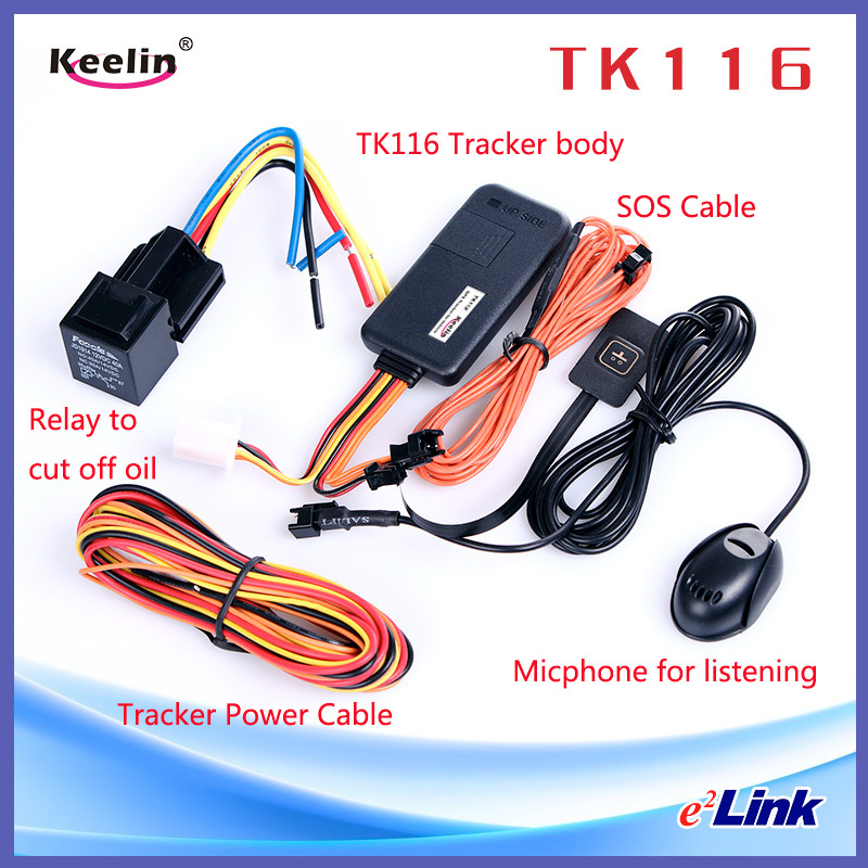 Vehicle GPS Tracker with Panic Button, Micro (TK116)