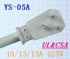 Power Cord Plug for U. S. & Canada (YS-05A)