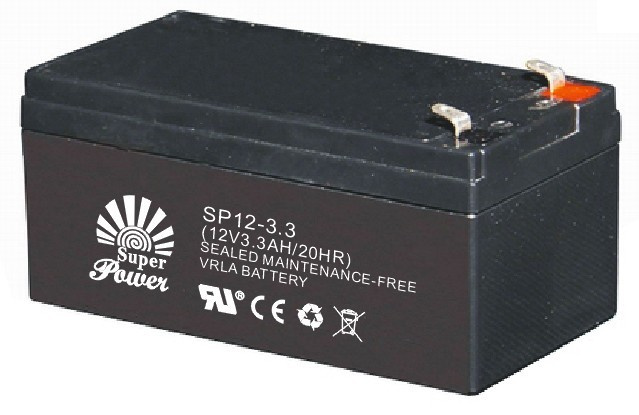 Rechargeable Battery 12V 3.3AH with CE UL ISO9001 Certificate
