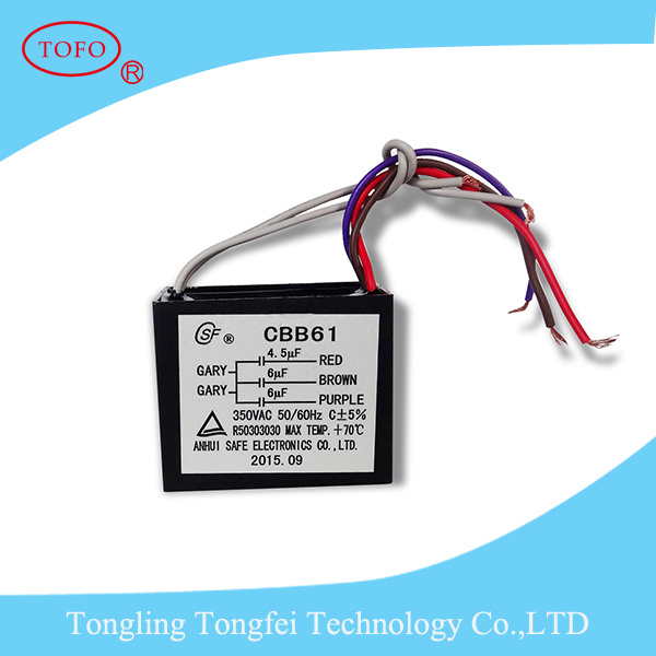 Cbb61 Motor Start Capacitor Power Capacitor