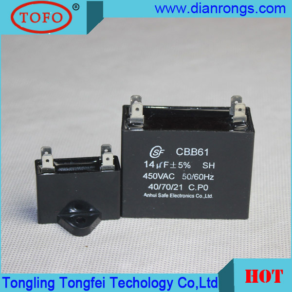 450VAC 12UF Cbb61 Fan Electronic Capacitor