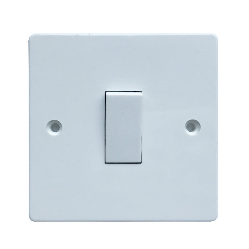 UK Wall Light Switch 1 Gang 1 Way Push Button Switch