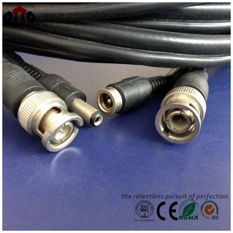CCTV Coaxial Cables Rg59+2c with Connectors