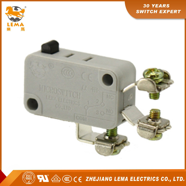 Kw7-0L Three Screw Terminals Micro Switch Push Button Screw Micro Switch